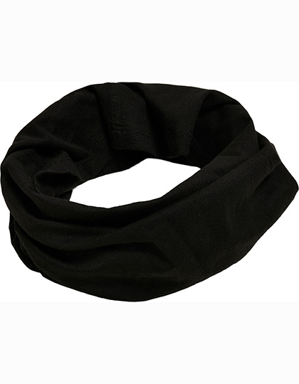Build Your Brand Organic Cotton Tubescarf Black One Size