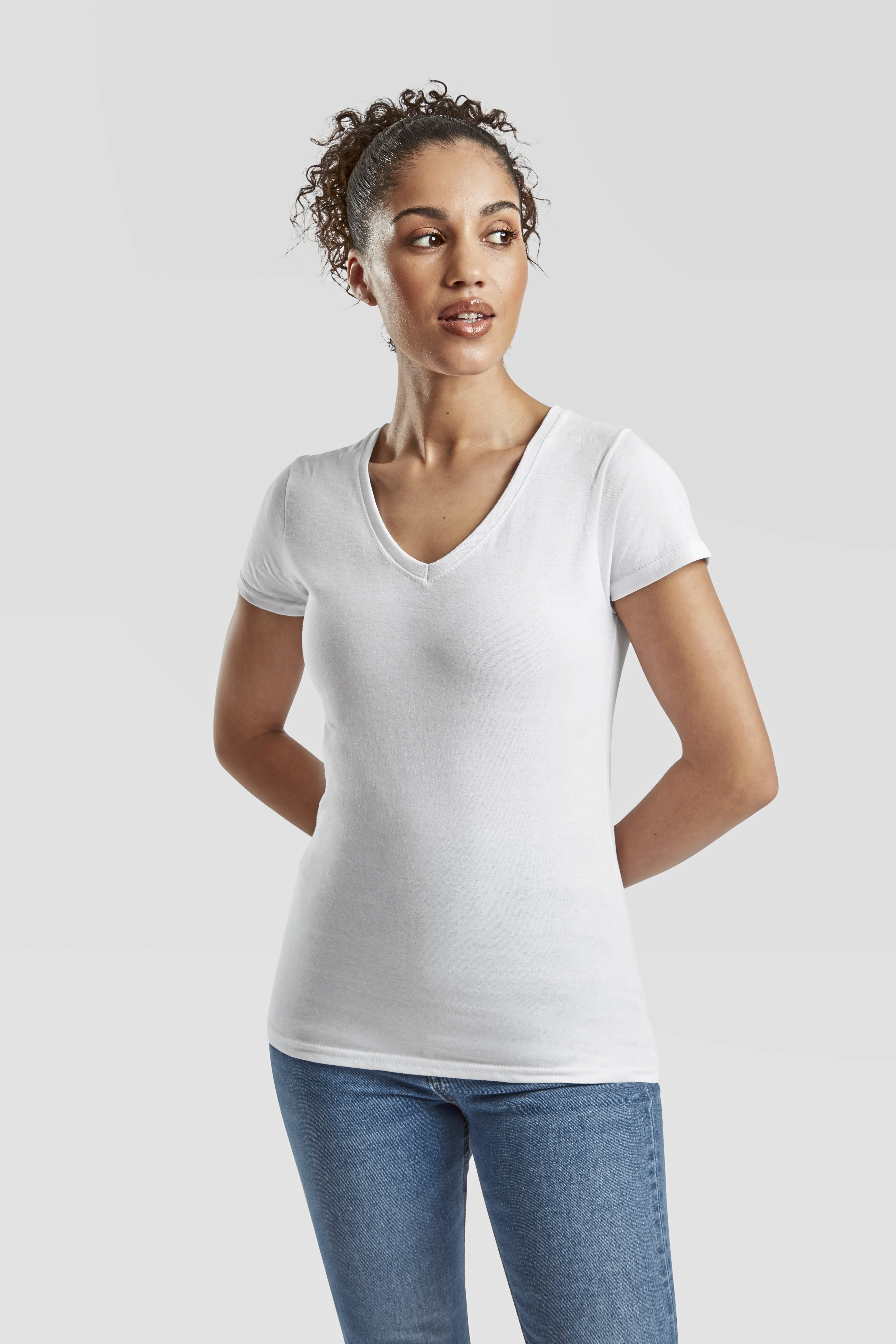 Fruit of the Loom Ladies´ Valueweight V Neck T Modellbild