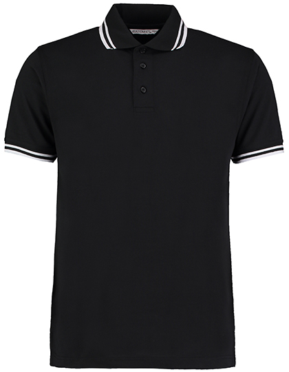 Classic Fit Superwash® 60º Tipped Collar Polo Black 3XL