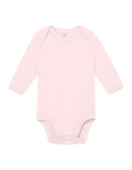 Baby Long Sleeve Bodysuit Powder Pink 12-18 months