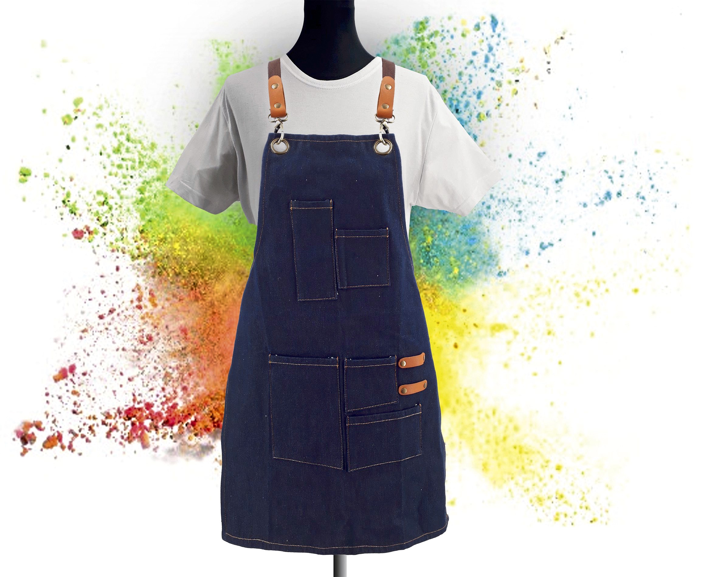 Kinderlatzschürze Denim