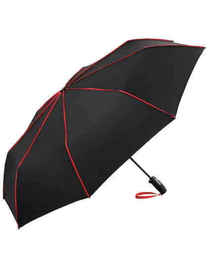 AOC-Oversize-Taschenschirm FARE®-Seam Black / Red Ø 104 cm