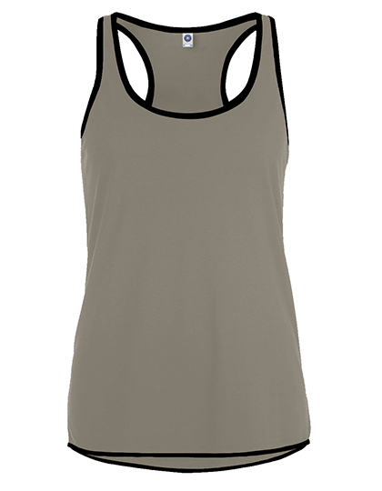 Ladies´ Contrast Sports Vest Sports Grey (Melange) / Black XS