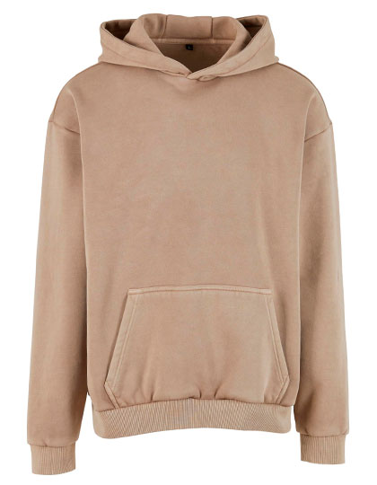 Build Your Brand Vintage Heavy Hoodie Chalk Dust 5XL