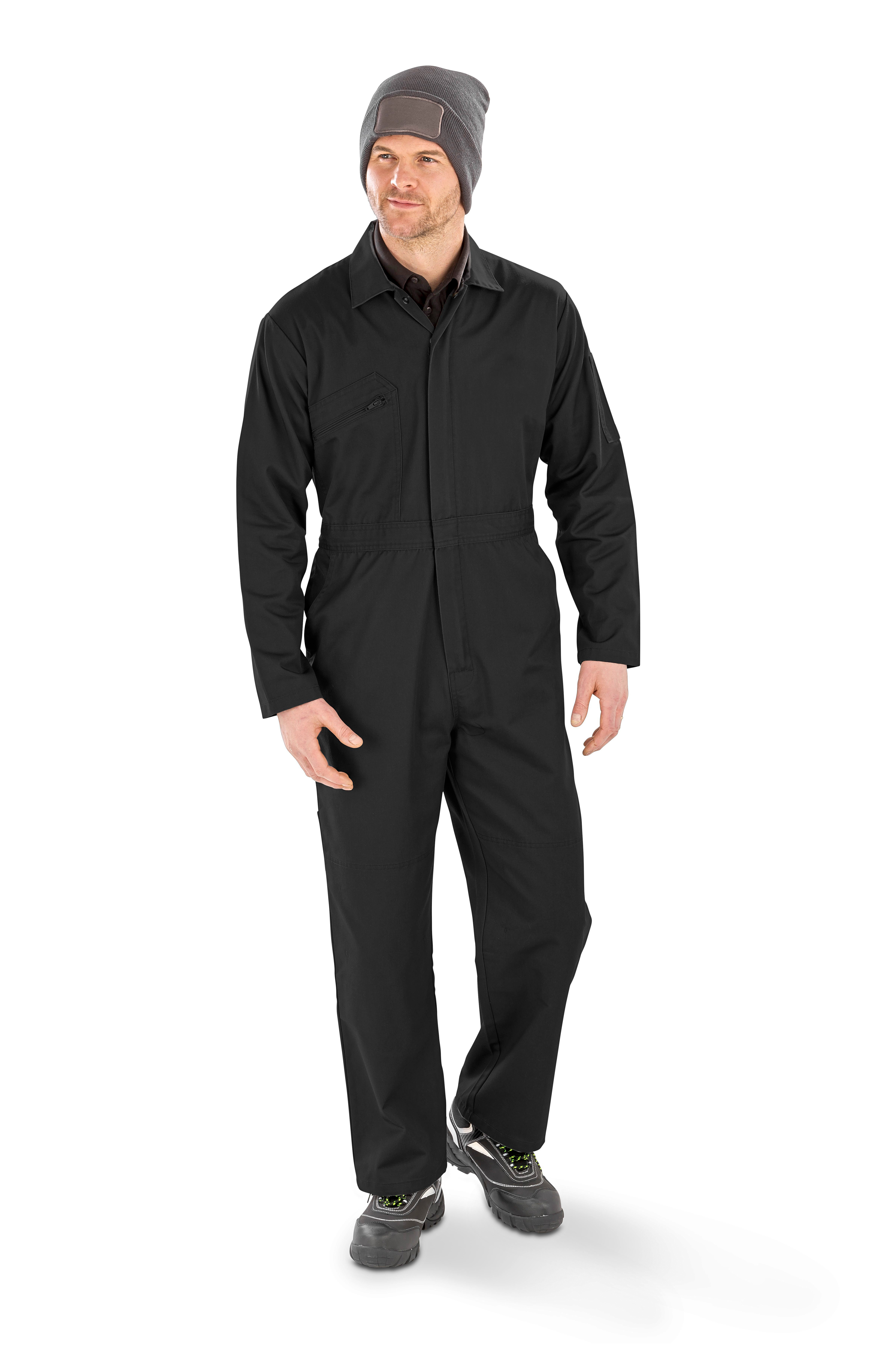 Recycled Action Overall With Zip Front