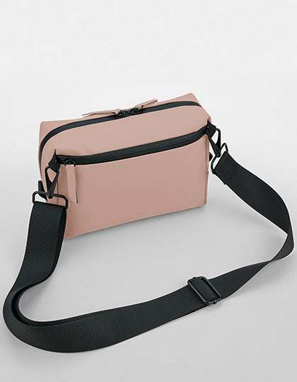 Matte PU Cross Body Bag Nude Pink 20 x 15 x 6 cm