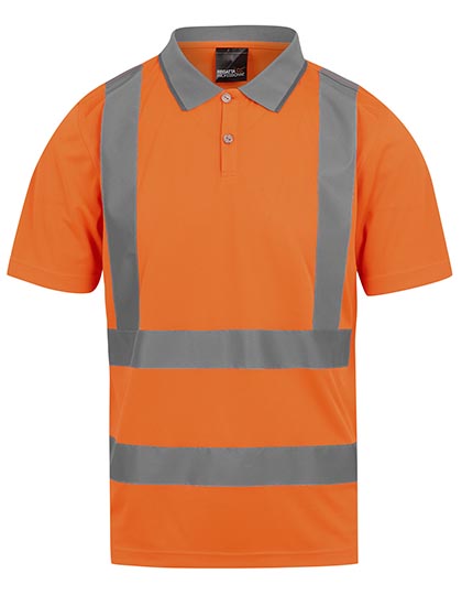Pro Contract Hi-Vis Polo Orange 4XL