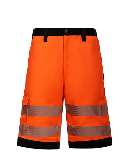EOS Hi-Vis Workwear Shorts With Printing Areas Signal Orange 60