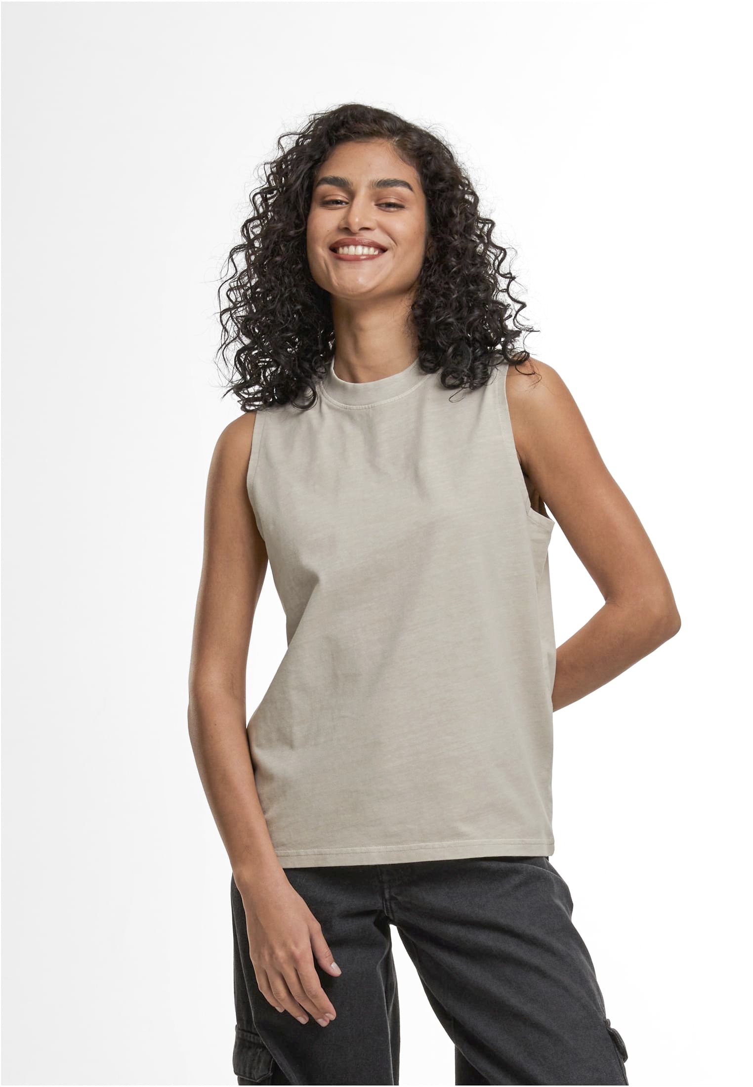 Build Your Brand Ladies Vintage Washed Sleeveless Tee