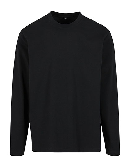 Build Your Brand Sorona® Loose Longsleeve Black 5XL