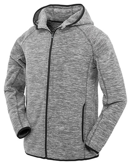 Men´s Microfleece Hoodi Marl Grey / Black XXL