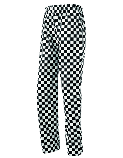 Essential Chef´s Trouser Black-White Check 3XL