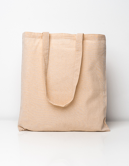 Cotton Bag Natural Long Handles Natural approx. 38 x 42 cm