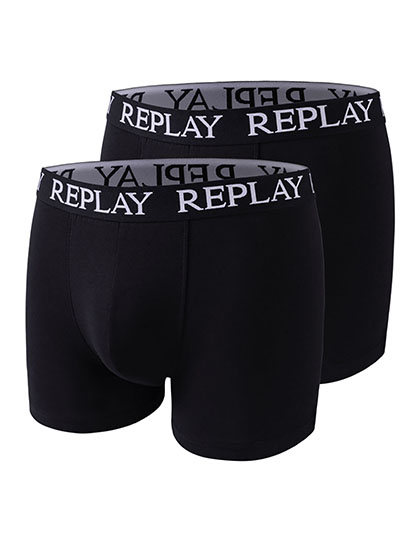 Men´s Boxer Short (2 Pair Box) Black / Black XXL