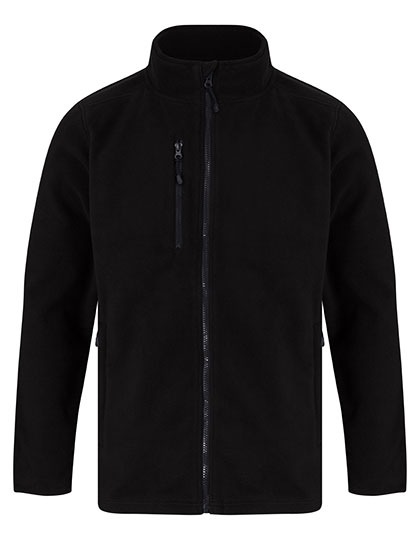 Recycled Polyester Microfleece Jacket Black 4XL