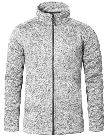 Men´s Knit Fleece Jacket C+ Heather Grey 5XL