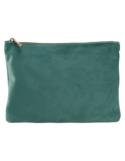Velvet Accessory Pouch Jade S (17 x 12 cm)