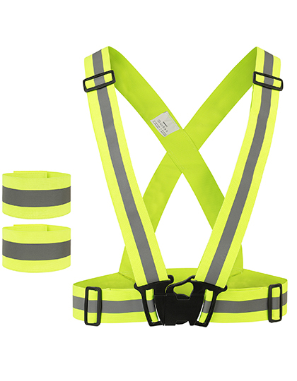 Elastic Hi-Vis Body Belt Glarus Signal Yellow One Size (Adults)