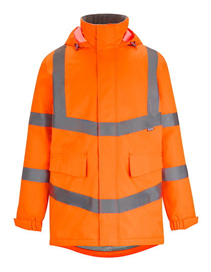 Hi-Vis Pro Contract Dover Parka Jacket Orange 4XL