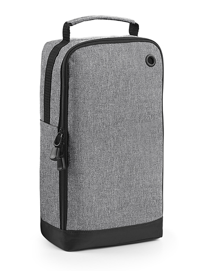 Athleisure Sports Shoe / Accessory Bag Grey Marl 19 x 35 x 12 cm