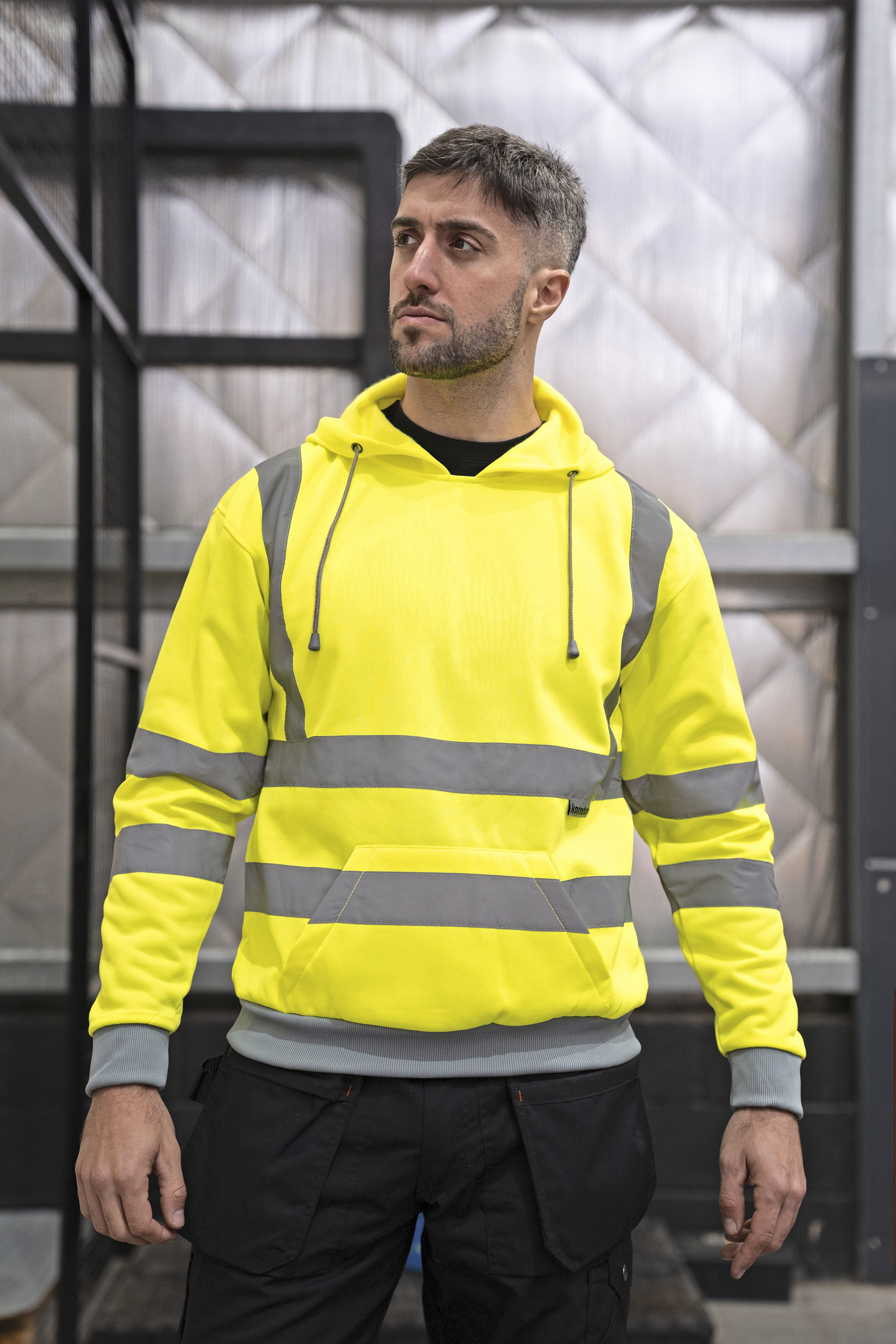 Hi-Vis Workwear Hoody Cork