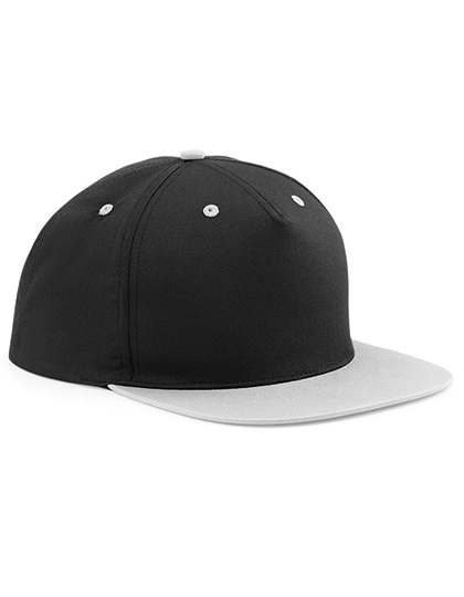 Beechfield 5 Panel Contrast Snapback Black