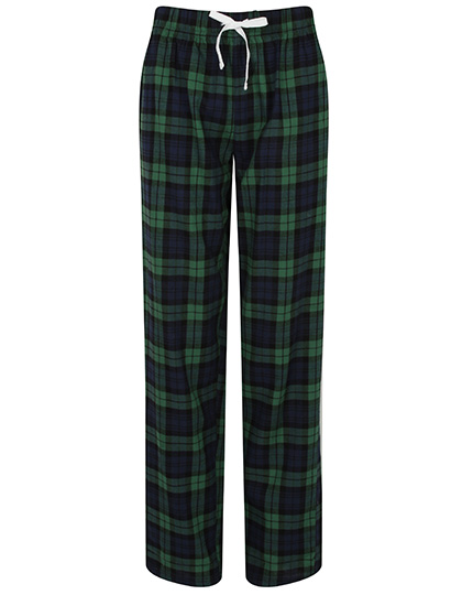 Women´s Tartan Lounge Pants Navy-Green Check XXS