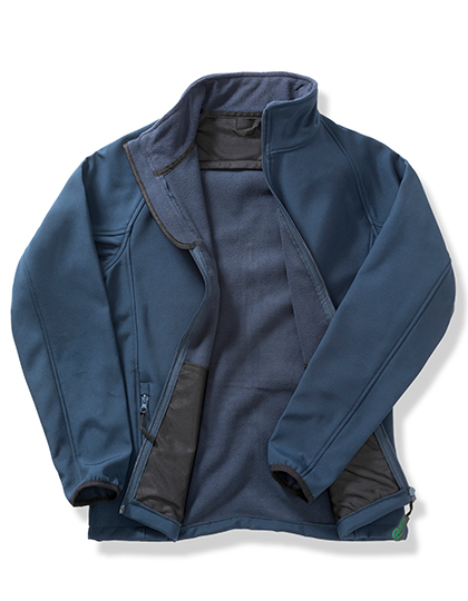 Women´s Printable Softshell Jacket with Recycled Fleece Inner Navy / Navy XXL