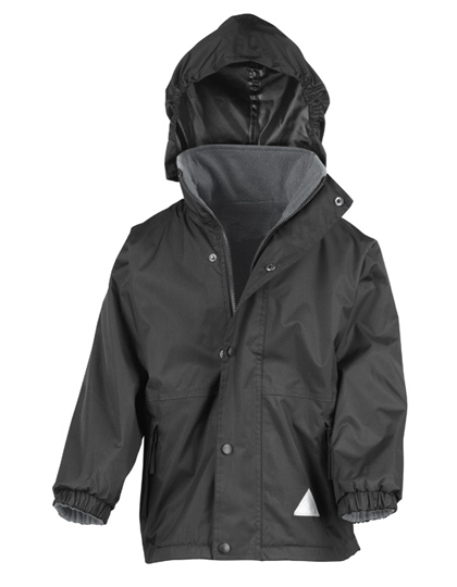 Junior Stormdri 4000 Recycled Coat Black / Grey L (9-10)