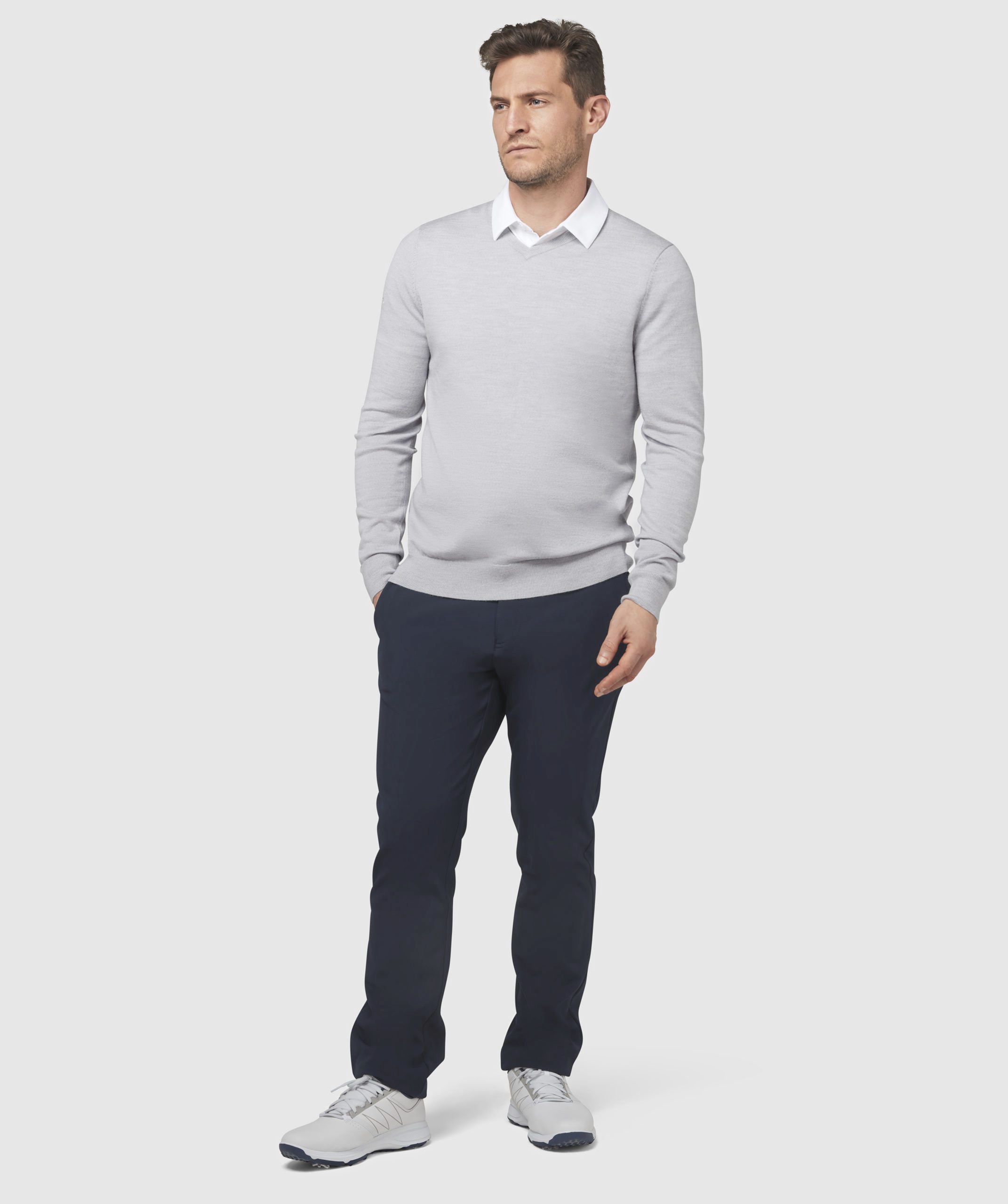 Men´s V-Neck Merino Sweater