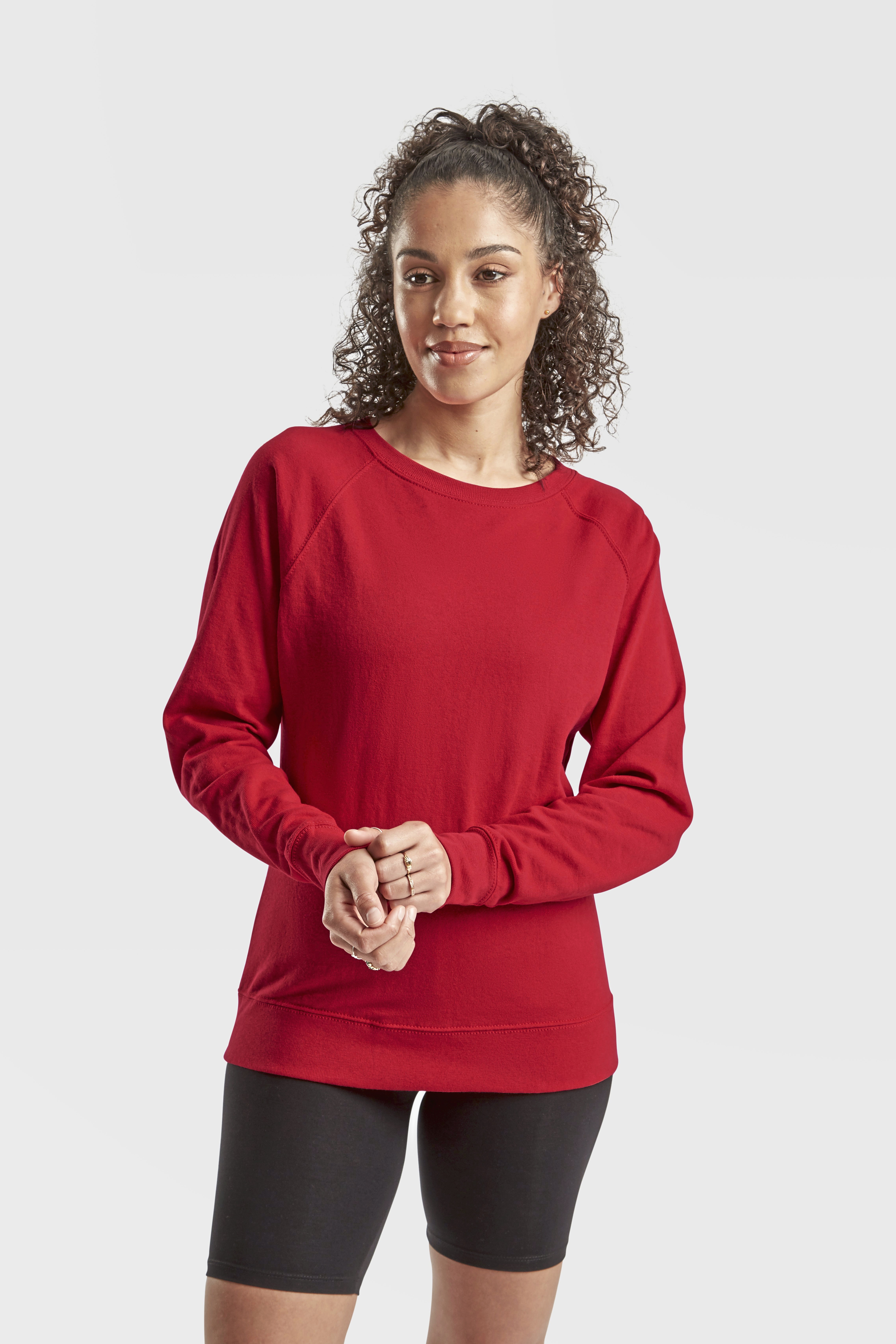 Fruit of the Loom Ladies´ Lightweight Raglan Sweat Modellbild