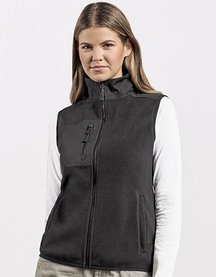 Women´s Canvas Fleece Vest Black 3XL