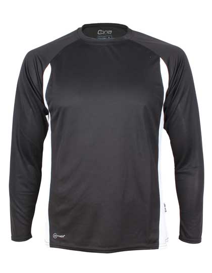 Racer Long Sleeve Tech Tee Black / White XXL