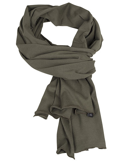 Build Your Brand Jersey Scarf Olive One Size
