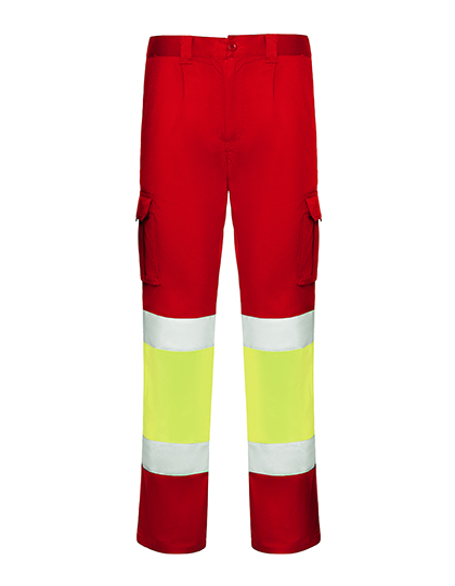 Trousers Daily Stretch Hi-Viz Red 60 / Fluor Yellow 221 60