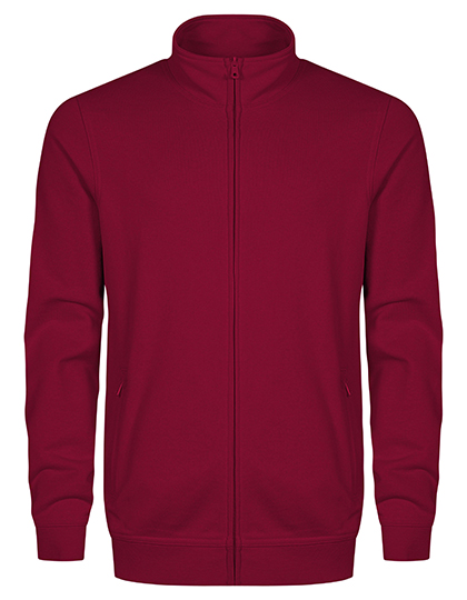 Men´s Sweatjacket Granat 5XL