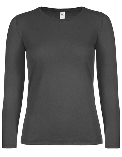 Women´s T-Shirt #E150 Long Sleeve Bear Brown L