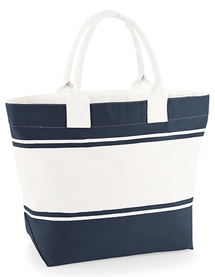 Canvas Deck Bag Navy / Off White 53 x 36 x 19 cm