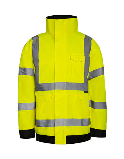 Hi-Vis Light Rain Jacket Kaunas Signal Yellow 5XL