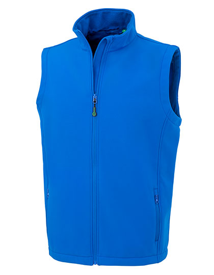 Men´s Recycled 2-Layer Printable Softshell Bodywarmer Royal 3XL