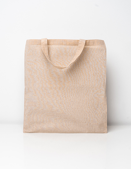 Cotton Bag Natural Short Handles Natural approx. 38 x 42 cm