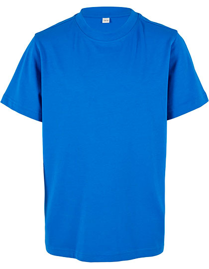 Build Your Brand Kinder Organic Basic Tee Intense Blue 158/164