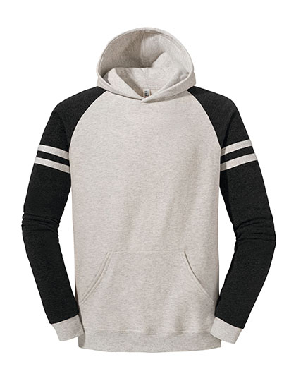 Nublend® Varsity Colour-Block Hooded Sweatshirt Oatmeal Heather 3XL