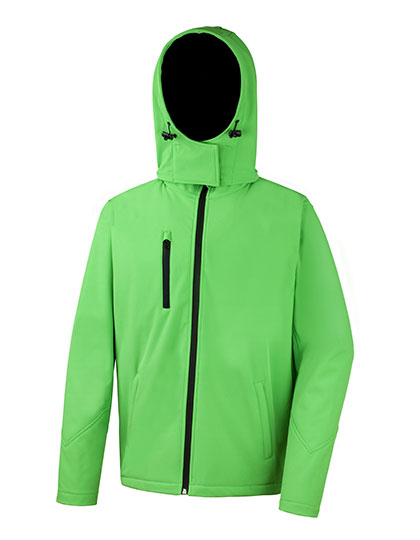 Men´s TX Performance Hooded Soft Jacket Vivid Green / Black 3XL
