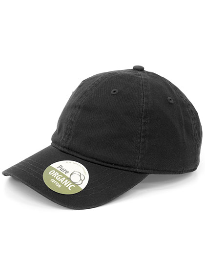 Organic Cotton Cap Unstructured Black One Size