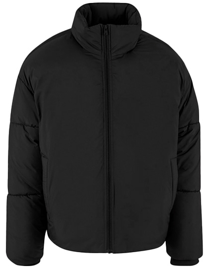 Build Your Brand Oversized Puffer Jacket Black 5XL