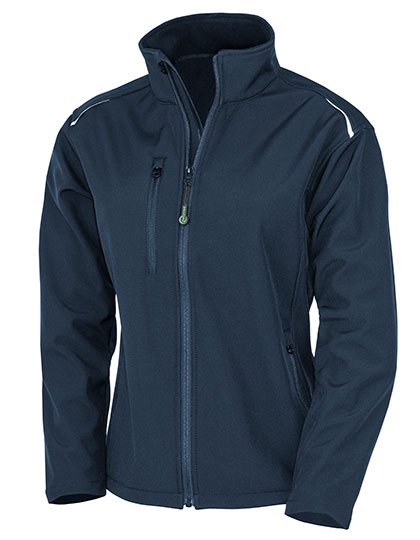 Women´s Recycled 3-Layer Printable Softshell Jacket Navy XXL