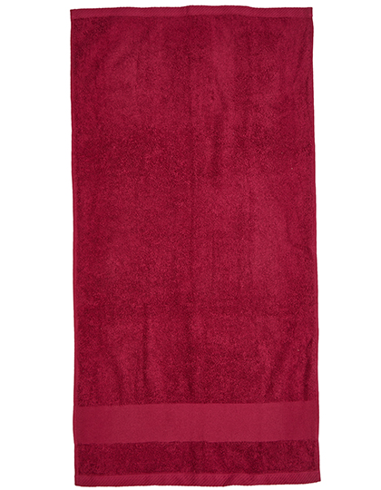 Organic Cozy Bath Towel Burgundy 70 x 140 cm