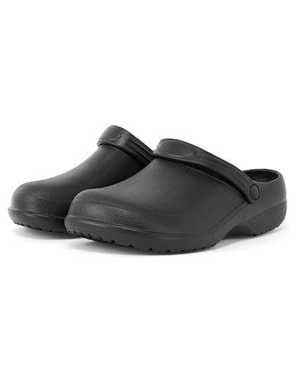 Chef´s Anti-Slip ‘Anchor´ Clog Black (ca. Pantone U) 44/45 (10-11)
