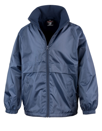 Junior Microfleece Lined Jacket Navy L (9-10)